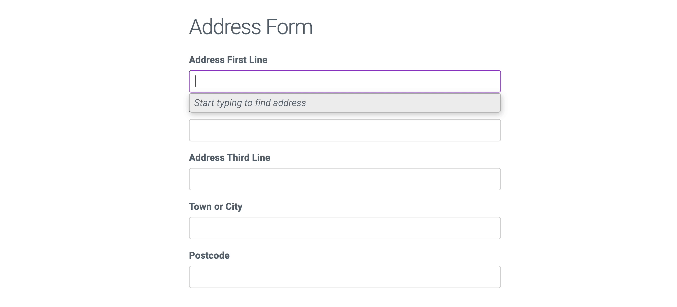 Address Finder