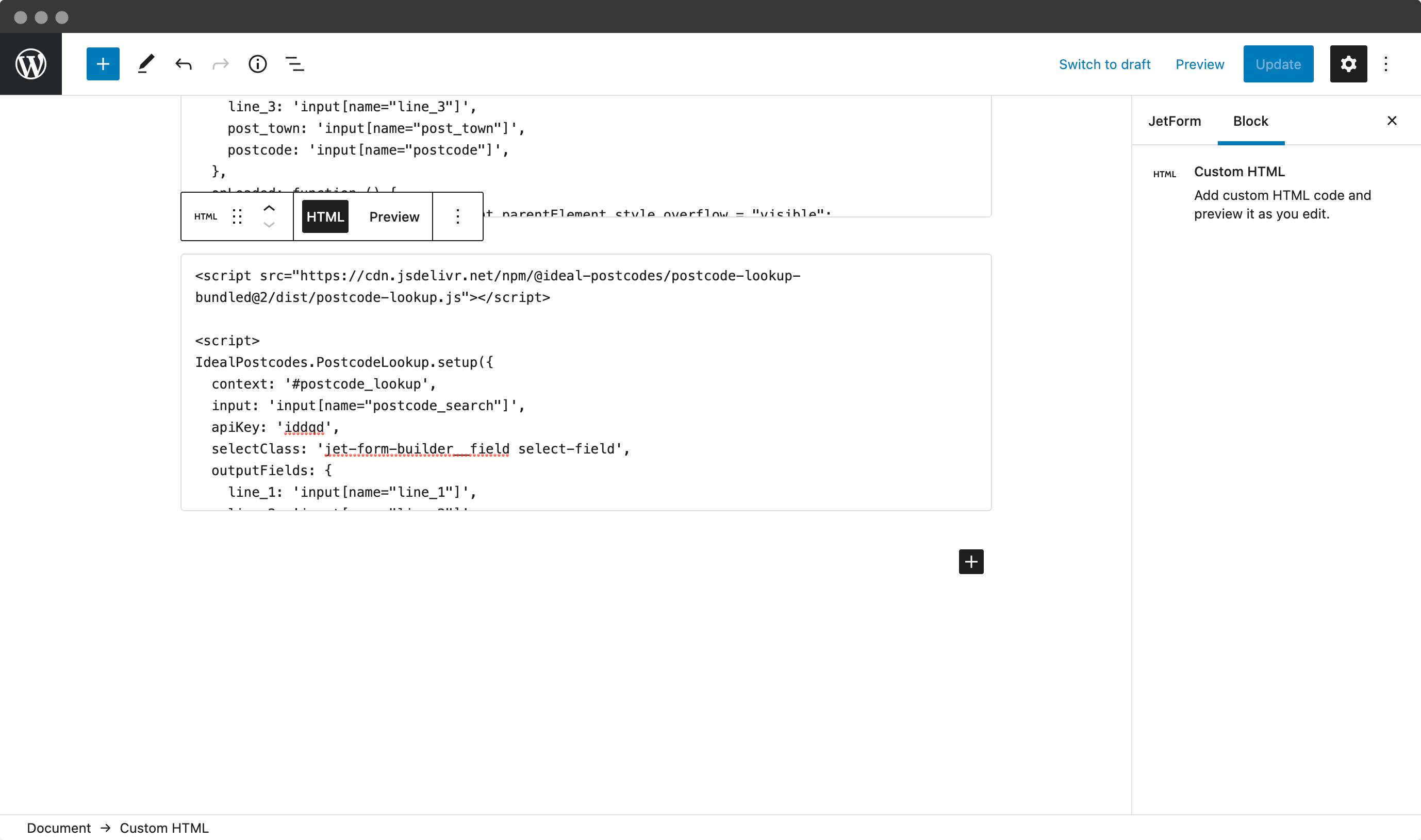 Configure the Postcode Lookup plugin-screenshot