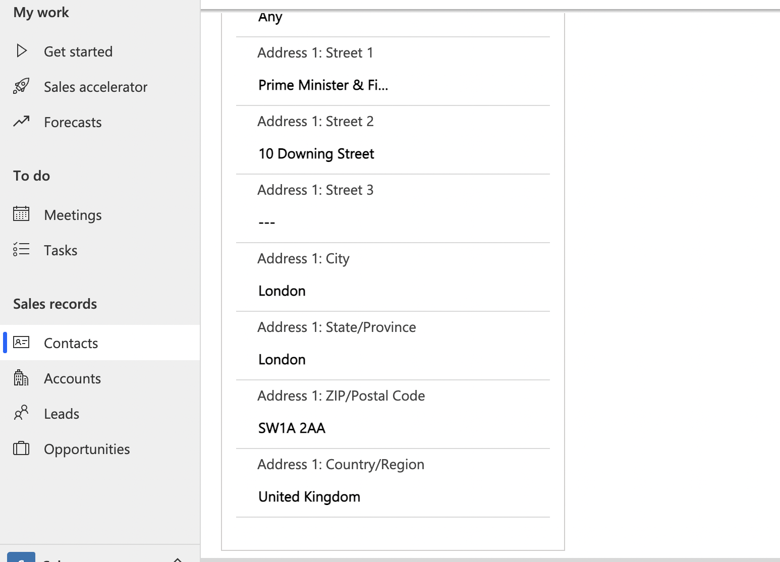 Address Autocompletion on the Dynamics 365-screenshot