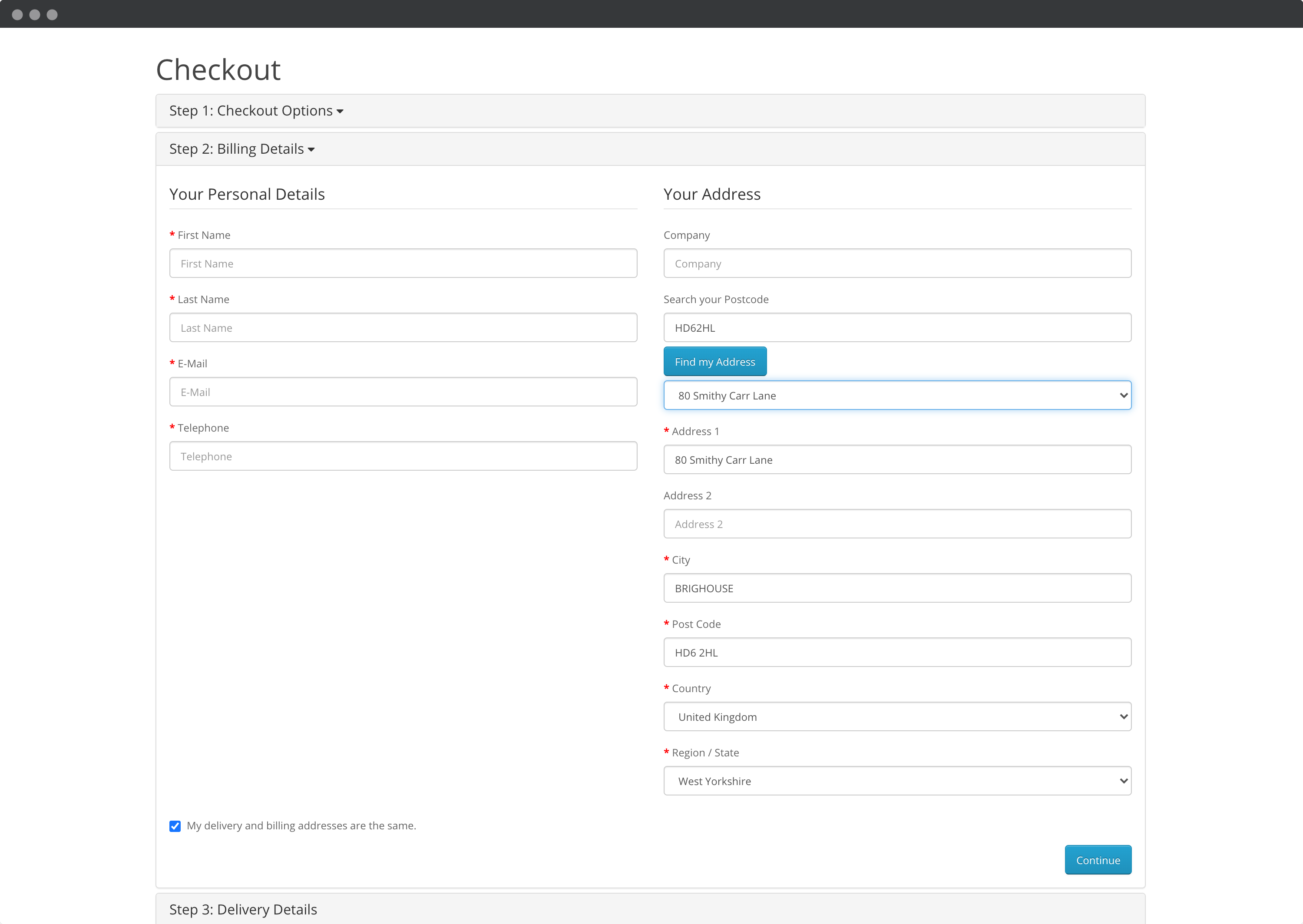 Activate address search via postcode lookups on your address collection forms-screenshot